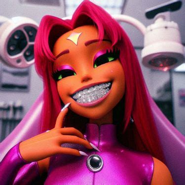 Starfire With Grills Swag Cartoon Cute Art Styles Cartoon Profile Pics