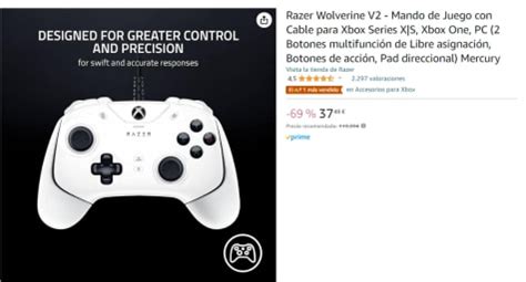 Mando Razer Wolverine V Con Cable Por