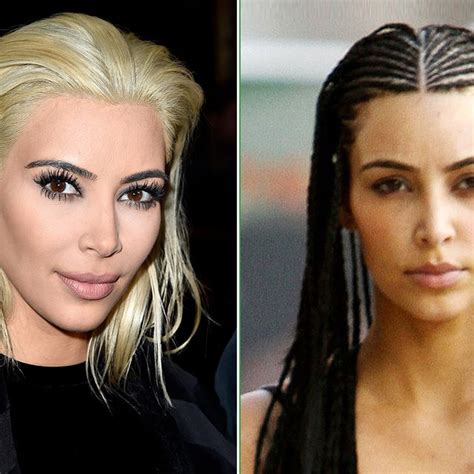 Remember That Time Kim Had Braids Wed Almost Forgotten Kim Kardashians Hair Transformations