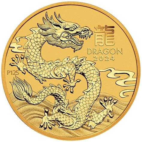 Year Of The Dragon Gold Coin Oz Perth Mint Australian Lunar