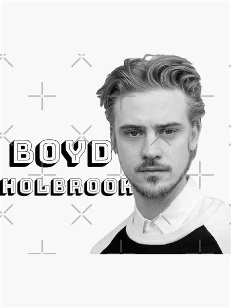 Boyd Holbrook Handsome Pin Up Art Sticker For Sale By Ecdato Redbubble