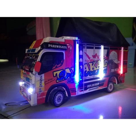 Jual Miniatur Truk Oleng Full Lampu Led Dan Terpal Paling Murah