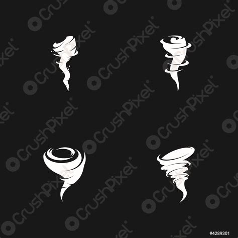 Tornado Symbol Vector Illustration Stock Vector 4289301 Crushpixel