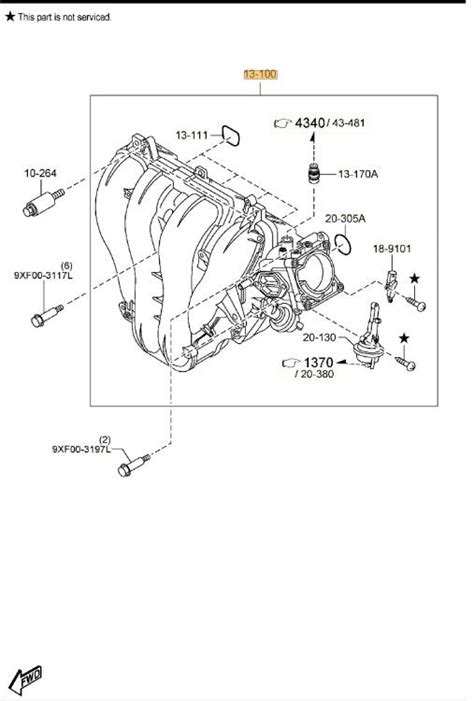 LF8J 13 100A Intake Manifold 2010 2013 Mazda 3 Mazda Parts Factor