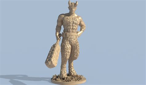 Stl File Satyr Barbarian・design To Download And 3d Print・cults