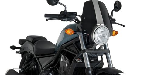 Ζελατίνα Puig Naked New Generation Sport Honda CMX Rebel μαύρη MotoRAID