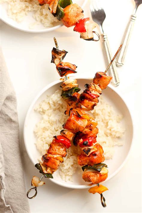 Honey Sriracha Chicken Kabobs Suebee Homemaker