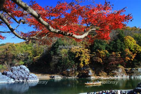 長瀞岩畳の紅葉風景 写真素材 6951050 フォトライブラリー Photolibrary