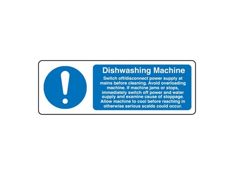 Dishwasher Information Sign Mm X Mm Signs Safe Industrial