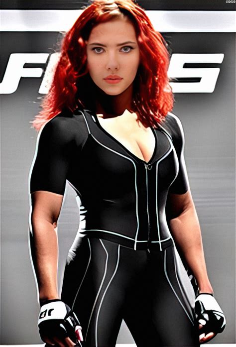 Spandex Clad Black Widow Waiting For Mma Fight By Lycratex On Deviantart