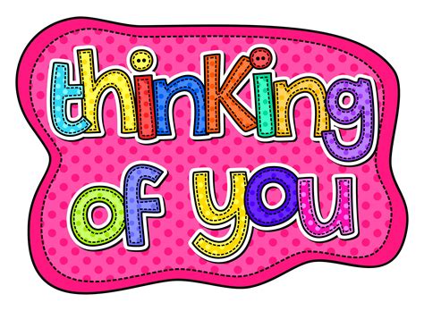 Thinking of You Hand Drawn Text Greeting 3288161 Vector Art at Vecteezy