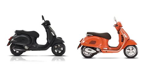 Motorrad Vergleich Vespa Gts 300 Super Notte 2020 Vs Vespa Gts 300 2022