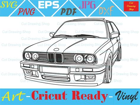 Bmw Svg Bmw E30 Svg Car Vector Svg Cricut Ready File Etsy Canada