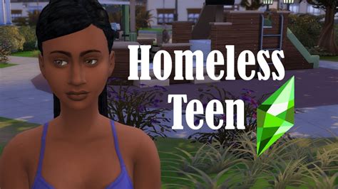 Homeless The Sims 4 Homeless Teen Challenge 1 Youtube