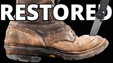 World S Toughest Work Boots RESTORED Nicks BuilderPro Rebuild YouTube