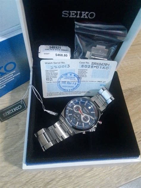 Seiko Chronograph 10bar Luxury Watches On Carousell