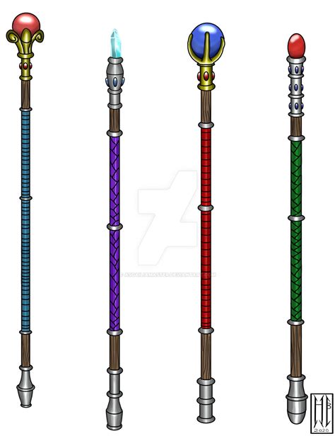 Wizard Staffs By Asgailiamaster On Deviantart