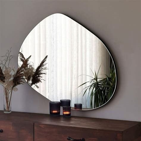 Organic Shaped Mirror Aesthetic Asymmetrical Mirror Irregular Etsy