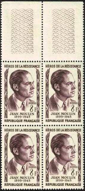 France Y T N H Ros De La R Sistance Jean Moulin Bloc De Eur