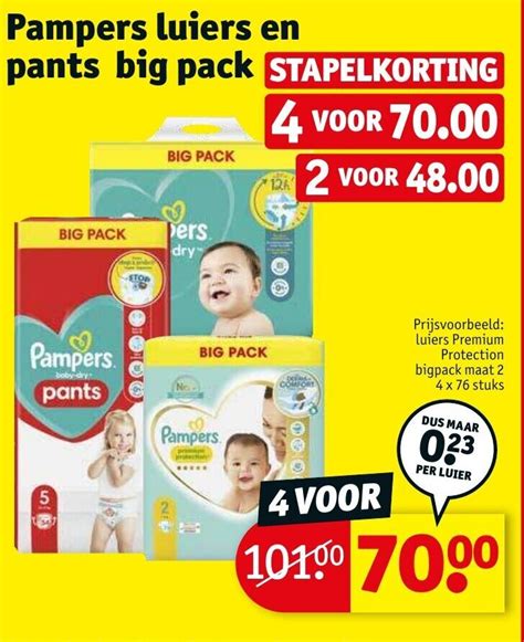 Pampers Luiers En Pants Big Pack Aanbieding Bij Kruidvat