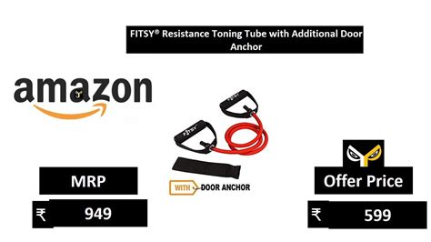 Fitsy Resistance Toning Tube With Additional Door Anchor Youtube