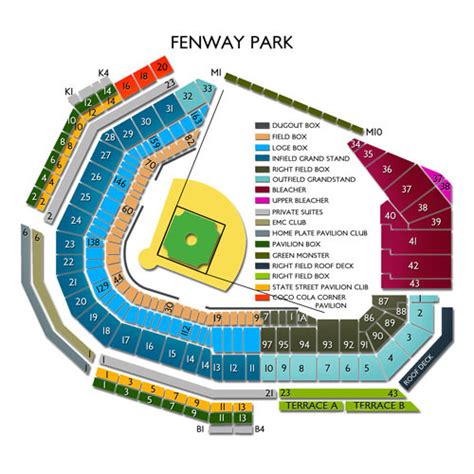 Fenway Park Map With Gates Robert Allen Blog S