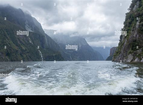 Part Of The Spectacular Milford Sound One Of The Wettest Places On The