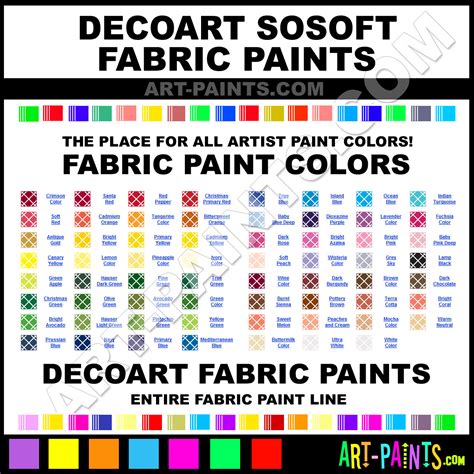 Decoart Sosoft Fabric Textile Paint Colors Decoart Sosoft Paint