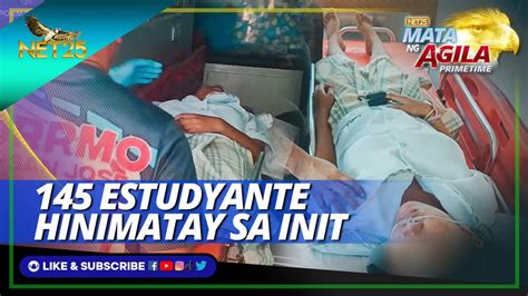 145 ESTUDYANTE HINIMATAY AT NAHILO DAHIL SA TINDI NG INIT NG ARAW MA