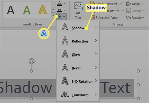 How To Apply A Text Shadow In Powerpoint