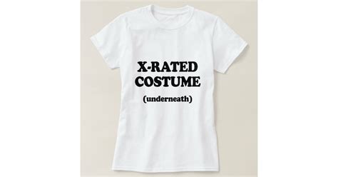 X Rated Costume T Shirt Zazzle