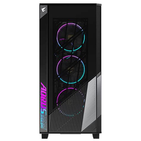 Gabinete Gigabyte Aorus C500 Glass Negro Rgb Fusion Usb C 3 1 Hdmi Gamer Gb Ac500g