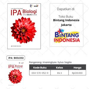 Jual Erlangga IPA Biologi Kelas 1 X SMA MA Kurikulum Merdeka