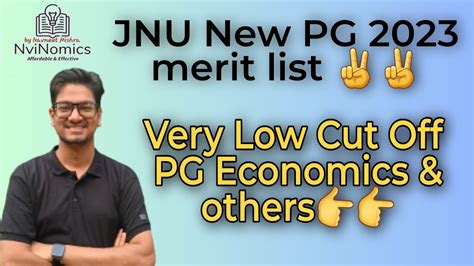 Very Low Jnu Pg Economics Cut Off Cuet Th Merit List Out For