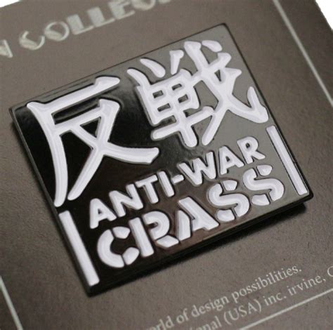 Pin Collection Anti War Crass 反戦 Pin Badge Brooches Mingus