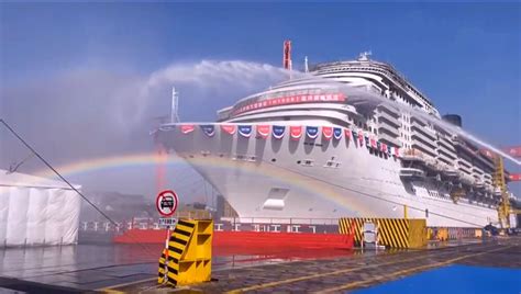 Photos China Floats First Large Domestically Built Cruise Ship