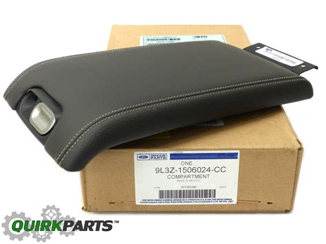 2009 2014 Ford F 150 Charcoal Black Center Console Arm Rest Lid Cover