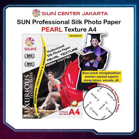 Jual Kertas Foto Silky Texture A F Sun Professional Silky Glossy