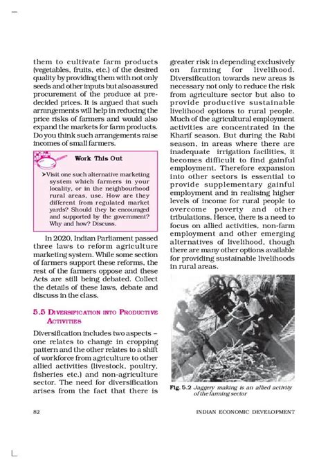 NCERT Book Class 11 Economics Chapter 5 Rural Development PDF AglaSem