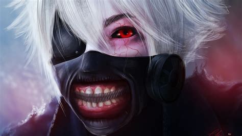 Tokyo Ghoul Ken Kaneki 3D Kunst HD Hintergrundbilder Herunterladen