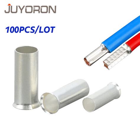 Pcs En Series Non Insulated Wire Connector Ferrules Electrical Cable