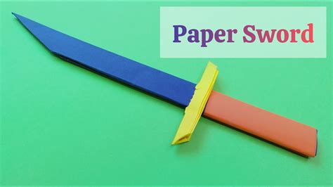 Origami Sword How To Make A Paper Sword In No Time Paper Craft Idea