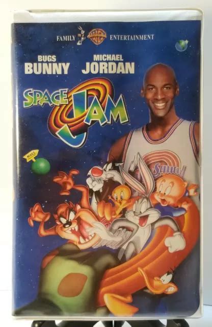 Space Jam~vhs Tape~clamshell Case~ Michael Jordan Wayne Knight Billy