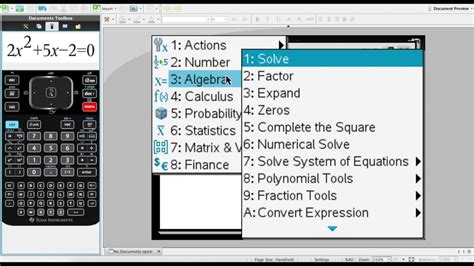 How To Solve Quadratic Equations On Ti Nspire Cas Tessshebaylo