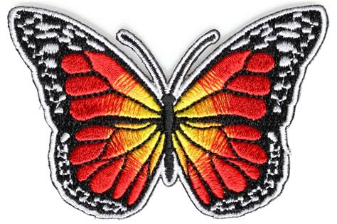 Orange Butterfly Iron On Patch Butterfly Patches Thecheapplace