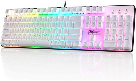 RK ROYAL KLUDGE RK920 Full Size Mechanical Keyboard Rainbow Backlit