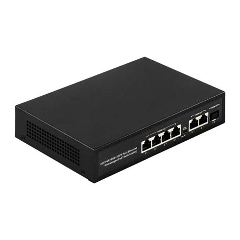 4 Port Gigabit POE Ethernet Switch With 2*1000Mbps Uplink+ 1* SFP ...