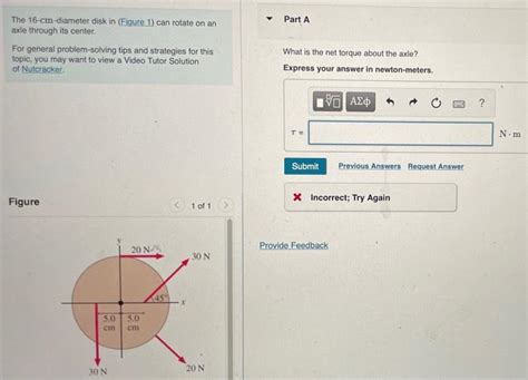 Solved Part A The 16 Cm Diameter Disk In Figure 1 Can Chegg