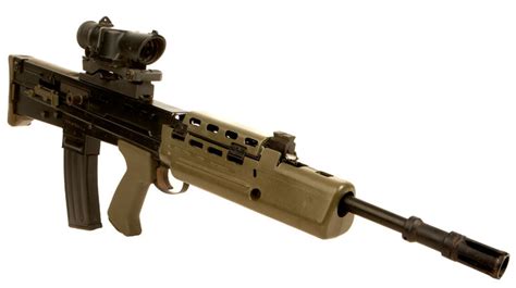 Deactivated Old Spec British Military Sa80 L85a1 Assault Rifle Modern