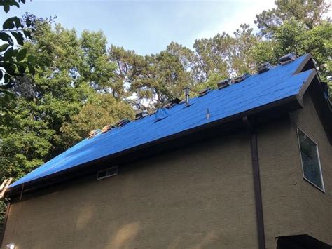 Roofing Services Certainteed Landmark Driftwood In Sharpsburg Ga Blue Synthetic Underlayment